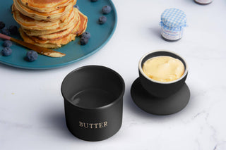 French Butter Keeper | Black