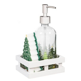 Evergreen Dispenser & Sponge Set