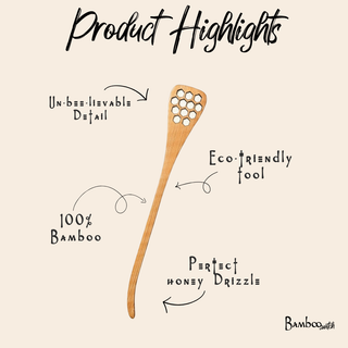 Bamboo Honey Dipper Spoon