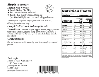 Apple Toffee Dessert Dip Mix
