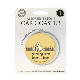 Car Coasters | Grinning from Beer...
