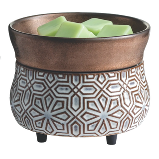 2-in-1  Bronze Geometric Warmer