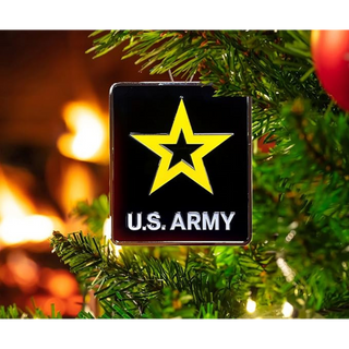 Go Army Medallion Ornament
