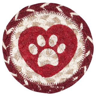 Woven Coasters | Heart Paw
