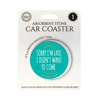 Car Coasters | Sorry I'm Late