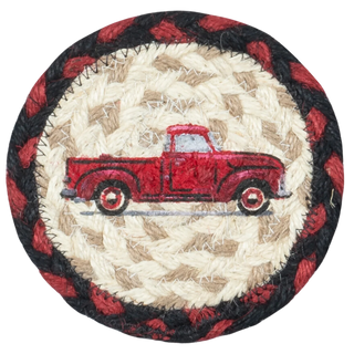 Woven Coasters | Vintage Red Truck