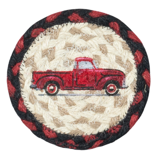 Woven Coasters | Vintage Red Truck
