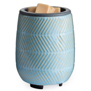 Blue Herringbone Wax Warmer