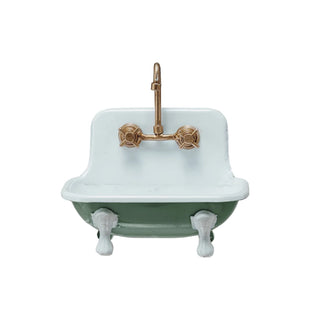 Metal Sink Soap Dish - Green