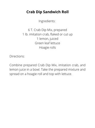 Crab Dip Mix