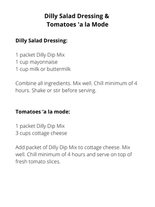 Dilly Dip Mix