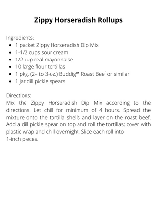 Zippy Horseradish Dip Mix